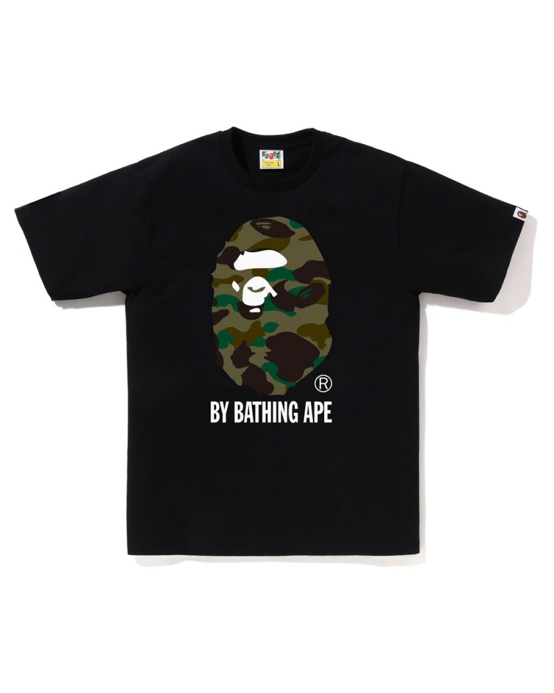 T Shirts Bape 1st By Bathing Ape Noir Homme | ZVN-15590087